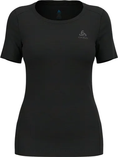 Odlo Funktionsshirt BL TOP crew neck s/s MERINO 20 BLACK - Funktionsunterwäsche aus 100% mulesingfreier Merinowolle, thermoregulierend und geruchshemmend für optimalen Tragekomfort bei sportlichen Aktivitäten.