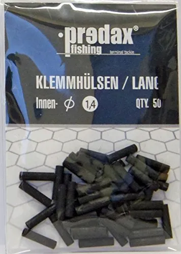 Predax Schnurverbinder Predax Klemmhülsen - 50 Quetschhülsen für Stahlvorfächer, (1-St) 1.4 cm