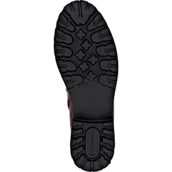 Stylische Chelseaboots REMONTE für Damen in Dunkelrot - Wanderschuhe, modische Chelseaboots aus glänzendem Lacklederimitat mit praktischem Innen-Reißverschluss und wärmendem Innenmaterial, ideal für trendbewusste Outfits.