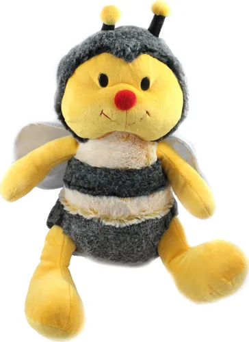 Plüsch Biene/Hummel, Glitzer-Flügel, Kuscheltier, gelb-schwarz H.: 33 cm (2800851)