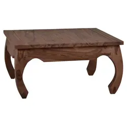 Opium Couchtisch Colombo 60x60cm aus massivem Teak von MiaMöbel