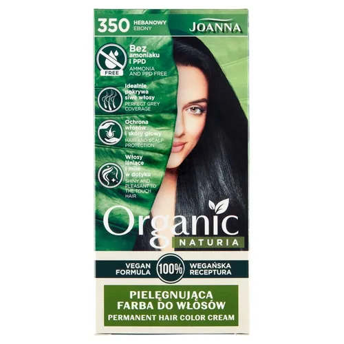 Produktbild Naturia Organic pielęgnująca farba do włosów 350 Hebanowy Joanna 5901018020309