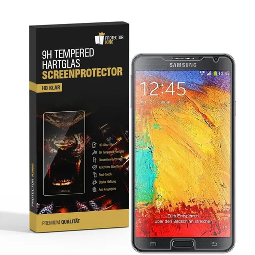 Produktbild 1x 9H Panzerfolie für Samsung Galaxy Note 3 Display Schutzglas Hartglas HD KLAR