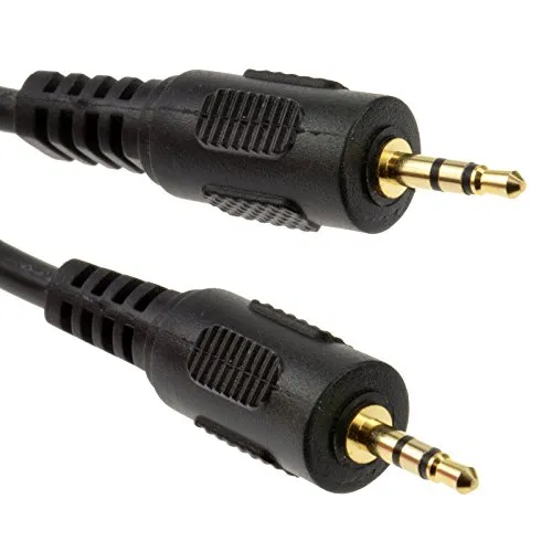 2,5 mm Vergoldeten Stereo Klinkenstecker Zum 2,5 mm Klinkenstecker Audio Kabel Anschlusskabel 3 m [3 Meter/3m]