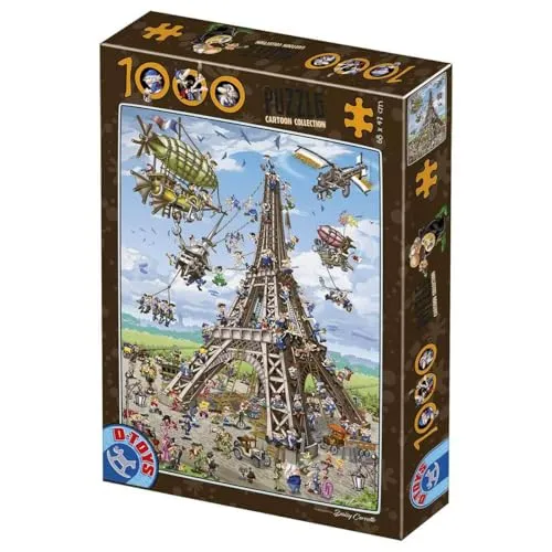 D-Toys Puzzle 1000 Teile - Cartoon Collection - Eiffelturm