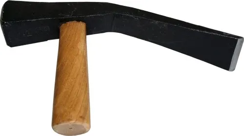Haromac Pflasterhammer 1500 g – Rheinische Form - Hämmer, geschmiedet aus C45 Stahl mit Hartholz-Stiel, ideal für präzises Arbeiten im Außenbereich.