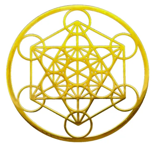 Metatron Weihnachtsbaumschmuck aus Edelstahl vergoldet 12cm - Eleganter Weihnachtsbaumschmuck aus vergoldetem Edelstahl, 12 cm hoch. Ein stilvolles Highlight für Ihre festliche Dekoration.