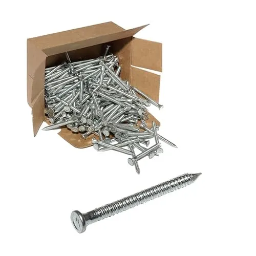 Gedotec Ankernägel mit profiliertem Schaft | 4,0 x 50 mm - 195 Stück | Rillennägel verzinkt - Ideal für tragende Verbindungen | Großpackung Harpunennägel mit Widerhaken - Palettennägel - Kammnägel -