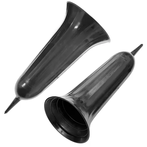 2x Grabvase 23 cm Friedhofsvase Kunststoff Grabsteckvase Grab Vase Blumenvase