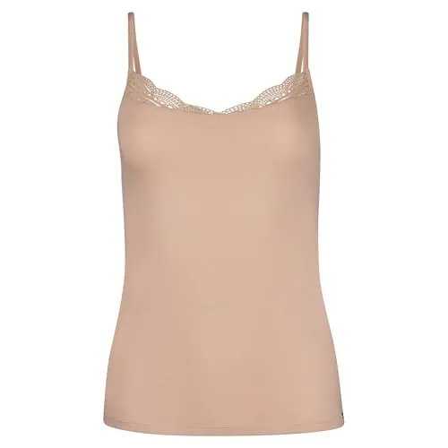 Skiny Damen Classicotton Unterhemd, beige, Small - Bequemes Spaghetti-Top aus hochwertiger Baumwolle, ideal für den Alltag und als Unterwäsche geeignet.