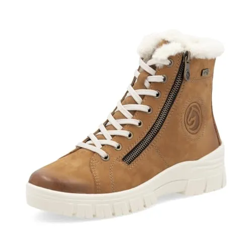 Remonte Damen Chelsea Boots D0E77 - Wasserabweisende Stiefeletten - Wanderschuhe mit remonteTEX Technologie für optimalen Kälteschutz und atmungsaktives Fußklima. Ideal für kalte Wintertage dank weicher, herausnehmbarer Innensohle.
