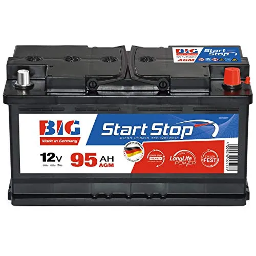 AGM Autobatterie 12V 95Ah 950A BIG Start-Stop Batterie statt 100Ah 92Ah 90Ah