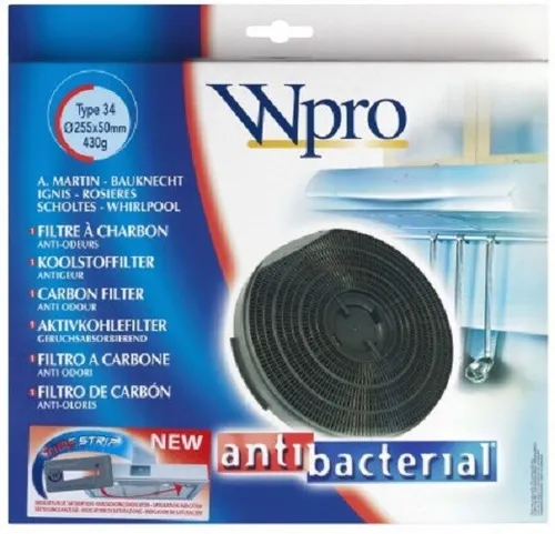 Wpro Aktivkohlefilter FAC349 DKF34 Typ 34 für Bauknecht Whirlpool - 481281718531
