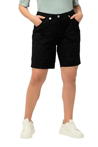 Ulla Popken Funktionshose Cargo-Bermuda mit Komfortbund