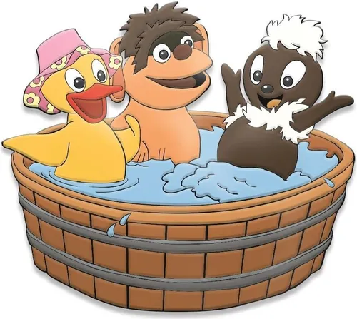 Trötsch Unser Sandmännchen 3D-Magnet Badespaß