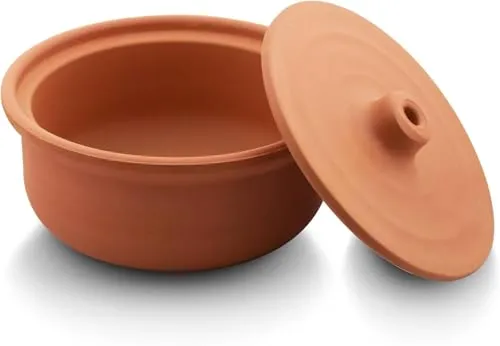 NORDIC SCHILLER Schmortopf, 3500ml, 26x15cm, Naturton, Backofen-Mikrowellen, Gefriergeeignet, Wärmespeichernd, Für Ofen & Kühlschrank, Ideal für Suppen und Eintöpfe