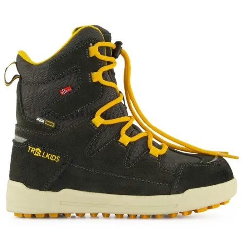 Trollkids Kid's Finnmark Winter Boots - Stylische Winterschuhe für Kinder - Wanderschuhe in Schwarz, Größe 29; ideal für kalte Tage mit Schnellschnürung und wasserdichter Ausstattung. Perfekt für Freizeitaktivitäten!