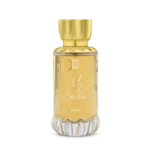 Ajmal My Stellar Unisex Eau de Parfum 100 ml - Damenduft mit blumigen und moschusartigen Noten, perfekt für Parfümliebhaber. Erleben Sie die sinnliche Komposition aus schwarzer Johannisbeere, Rose und Vanille.