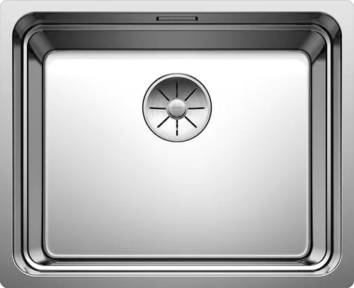 BLANCO ETAGON 500-U Spüle - Edelstahl Spüle mit integriertem Stufenbecken für zusätzliche Funktionalität und pflegeleichtem InFino-Ablaufsystem – ideal für moderne Küchen.