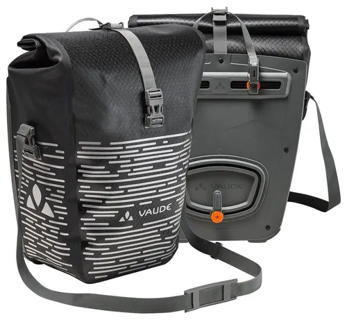 VAUDE Aqua Back Luminum II – Wasserdichte Fahrradtaschen - Fahrradtaschen mit reflektierenden Elementen, geräumigem Hauptfach und klimaneutral in Deutschland hergestellt – ideal für sichere Fahrten bei jedem Wetter.