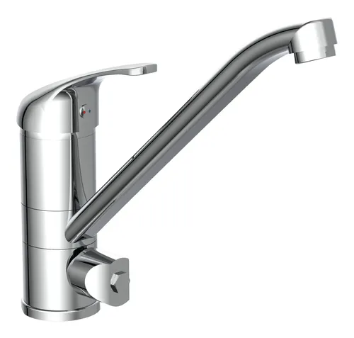 KIRCHHOFF Spültischarmatur HD ULTRA Chrom - Hochwertige Armatur mit verlängertem Auslauf und 150° Schwenkbereich für optimalen Komfort. Ideal für moderne Küchen, inklusive geräuscharmer Kartusche und einfacher Montage.