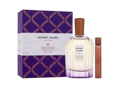 MOLINARD Secret Sucre Eau de Parfum 90 ml + 7.5 ml - Unisex Eau de Parfum, verführerische Süße mit einem praktischen Reiseformat für unterwegs.