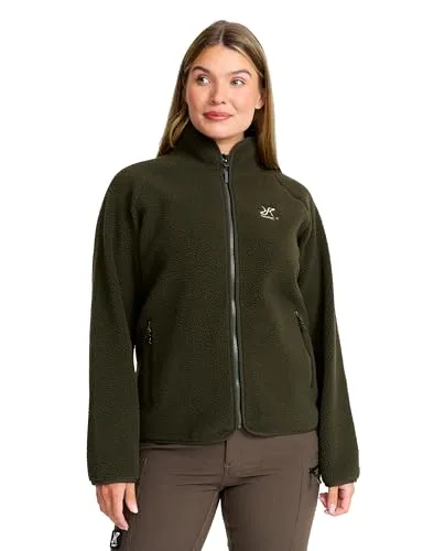 Canyon Full-zip Pile Fleece Damen Forest Night, Größe: XS - Funktionsjacken, warmes und vielseitiges Fleece aus recycelten Materialien, ideal für Aktivitäten bei kühlen Temperaturen und perfekt als Zwischenschicht.