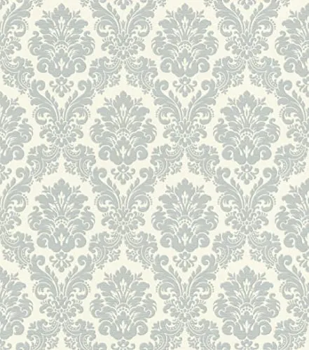 Rasch Vliestapete Classic-Chic Blau Beige 10,05 m x 0,53 m in blau von Rasch