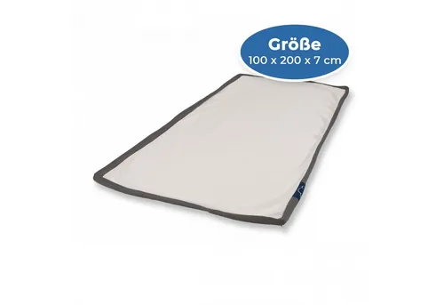 Genius EaZzzy Topperbezug 100x200 cm - Matratzenauflage mit abnehmbarem Reißverschluss, allergikerfreundlich und bis 60°C waschbar für optimalen Schlafkomfort.