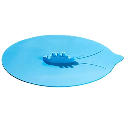 HAC24 Überkochschutz Silikon Blau Spritzschutz Überlaufschutz ø26cm Überkochstopp Kochtopf Überkoch Schutz Überkochdeckel