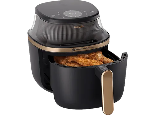Philips series NA332/00 Heißluft-Fritteuse 3000 - Fritteuse mit 6.2 Litern und 1.7 kW Leistung, perfekt für fettfreies Frittieren und gesunde Mahlzeiten in kürzester Zeit.