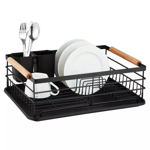 Kinghoff KH-1728 Abtropfgestell in schwarz von Kinghoff