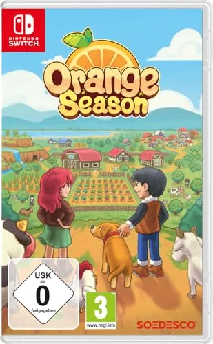 Orange Season - Switch: Dein Abenteuer im Landleben - Spiele für Nintendo Switch, entdecke eine lebendige Farmwelt, baue Rohstoffe ab und entwickle Freundschaften mit den Bewohnern in Orange Town!