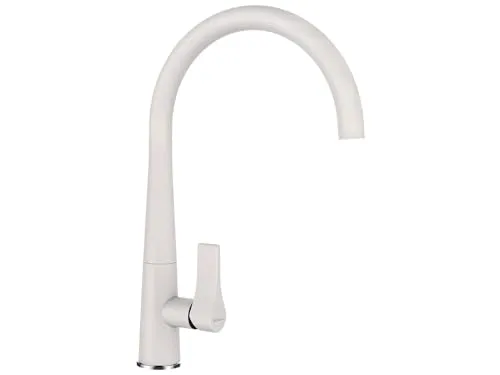 SCHOCK Küchenarmatur GOTA weiß – Hochdruck Armatur mit Festauslauf - Armaturen: Hochwertige Küchenarmatur mit 360° Schwenkbereich, ideal für moderne Küchen. Flexibel und perfekt kombinierbar mit SCHOCK Spülen für ein stimmiges Gesamtbild.