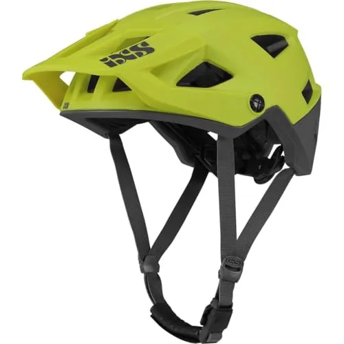 IXS Trigger Am Mountainbike-Helm, Grün (Limette), ML (58-62cm) - Fahrradhelm mit hervorragender Belüftung, klappbarem Visier und hochwertiger Verarbeitung für maximalen Komfort beim Mountainbiken.