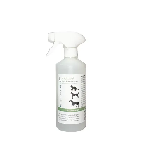 membraclean VET Hydrogel in Sprayflasche für Haut & Wunden 500ml, Säugetiere