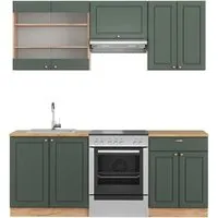 Vicco Küchenzeile Fame-Line 200 cm - Küchenzeilen im klassischen Landhausstil mit edlen Fronten und optimalem Komfort. Ideal für stilvolle Küchen mit praktischem Stauraum.