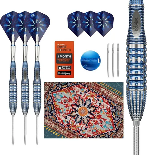 Target Darts Phil Taylor Gx2 Steeldarts Set 26g - Steel-Dartpfeile mit 95% Tungsten für optimale Präzision, inklusive innovativem Swiss Point-System für schnellen Spitzenwechsel und individuelle Anpassung an deine Wurftechnik.