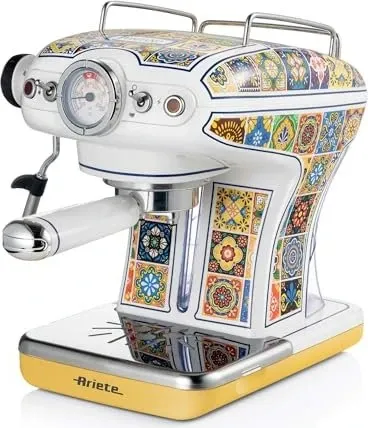 Ariete Espresso Maschine Positano 1389/1p - Kaffeemaschine für Caffè gehackt, 5 kg Fassungsvermögen, 2 Jahre Herstellergarantie und 220 V Spannung – ideal für Kaffeeliebhaber!