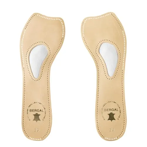 BERGAL Komfort in Braun und Schwarz - für den perfekten Halt in hohen Damenschuhen (Gr. 36-42) + Rema Einlagenbeutel (39, Braun)