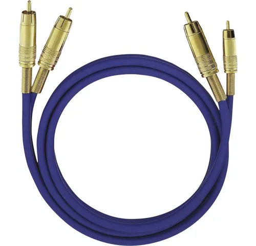 Oehlbach Cinch Audio Anschlusskabel [2x Cinch-Stecker - 2x Cinch-Stecker] 10.00 Audio- & Video-Kabel, (1000.00 cm)