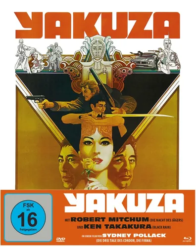 Yakuza - 2-Disc Mediabook (Cover A) - Limitierte Blu-ray Edition des Action-Thrillers mit Robert Mitchum. Erleben Sie die packende Geschichte in hochwertigem Mediabook-Format!