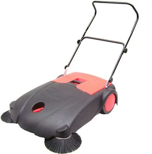 mm Handkehrmaschine HKM80 mit 2 Seitenbesen – Effiziente Kehrmaschine 800mm - Robuste Handkehrmaschine mit hochwertigem Kunststoffgehäuse und verstellbarem Anpressdruck. Ideal für Haus und Hof, mit klappbarem Fahrbügel und einfacher Handhabung.