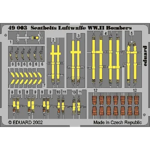 Eduard Sicherheitsgurte Luftwaffe WW.II Bombers (49003)