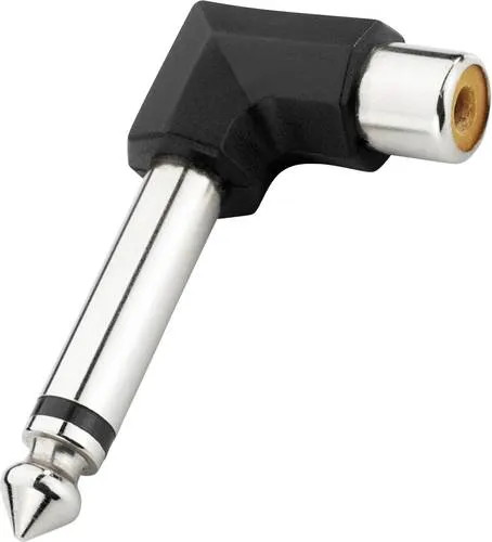 Monacor NTA-175A Audio Adapter [1x Klinkenstecker 6.35 mm - 1x Cinch-Buchse]