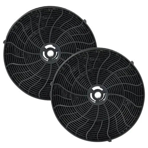 vhbw 2x Aktivkohlefilter kompatibel mit AEG X56263MP0, X56342SE10, DVE5960HB, X55342SE10, X08155BV-X, X08154BV-X, DVE5960HW Dunstabzugshaube