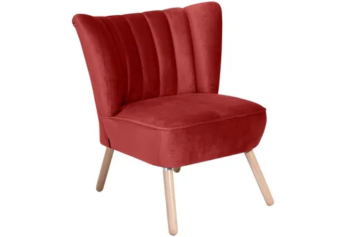 Max Winzer Alessandro Sessel - Ziegel Samtvelours - Sessel in elegantem Ziegelrot aus hochwertigem Samtvelours, ideal für jedes Zimmer und bietet höchsten Komfort mit einem stilvollen Design.