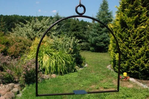 Deko-Shop-Hannusch Bügel zum aufhängen von Vogelhaus, Nistkasten, Vogelhäuschen, Futterhaus, Vogelvilla und Vogelhäusern, feuerverzinkt und pulverbeschichtet, rostfrei, hängend