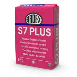 Flexible Dichtschlämme ARDEX S 7 PLUS, 15 kg - Hochleistungs-Dichtungsbahn - Dichtmaterialien für Innen- und Außenanwendungen, bietet optimale Flexibilität und Wasserbeständigkeit für Feuchträume.