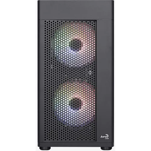 AeroCool Hexform G-BK-V2 Mini-Tower Gehäuse - PC-Gehäuse mit stylischem Design, ideal für kompakte Setups und hervorragende Kühlungseigenschaften.